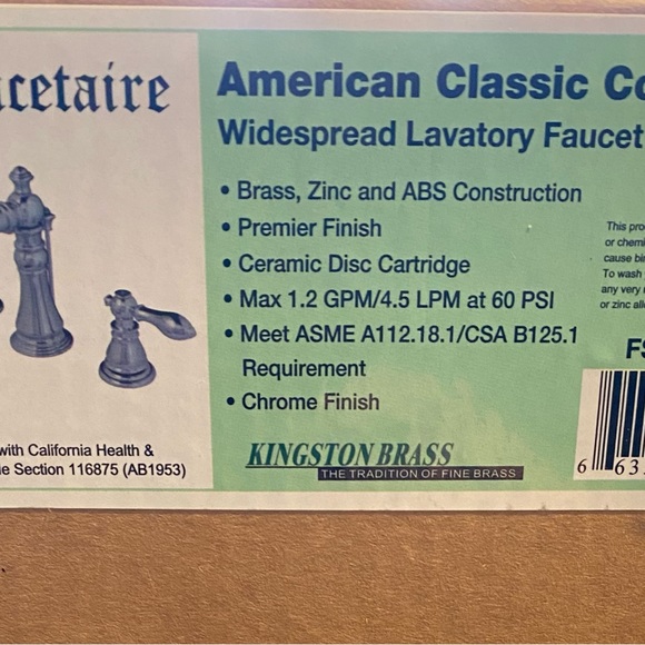 Brand new in box Kingston Brass bathroom faucet - Picture 3 of 6